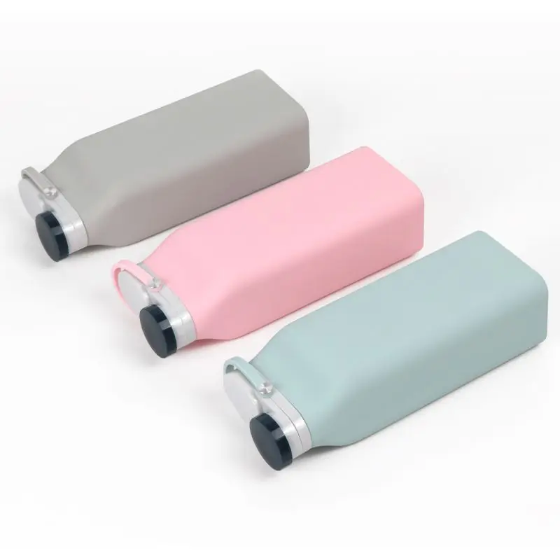 Горячая Складная чашка с крышками Складная Силиконовая портативная дорожная кружка многоразовая для офиса на открытом воздухе кемпинга Горячая