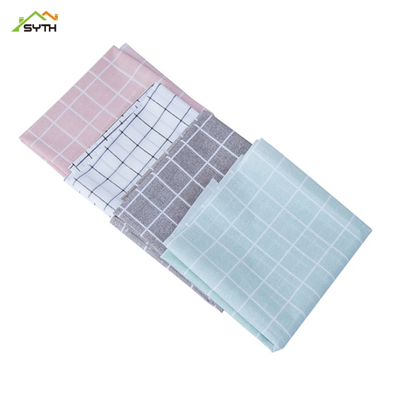 

Nordic table cloth anti-scalding oil-proof disposable plastic tablecloth lattice table cloth coffee table cloth PVC cloth table mat thick
