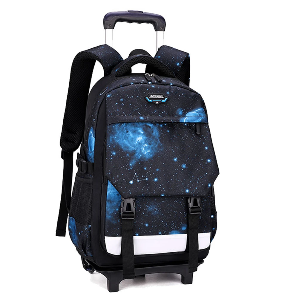 2 Wheels Rolling Backpack for Boys Wheeled Bag Trolley School Bags Travel Carry on Kids' Luggage