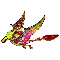 Nova arte colorida de madeira jigsaw único pterodactyl em forma de quebra cabeças 100 200 300 peças adolescente crianças presente aniversário brinquedo atacado