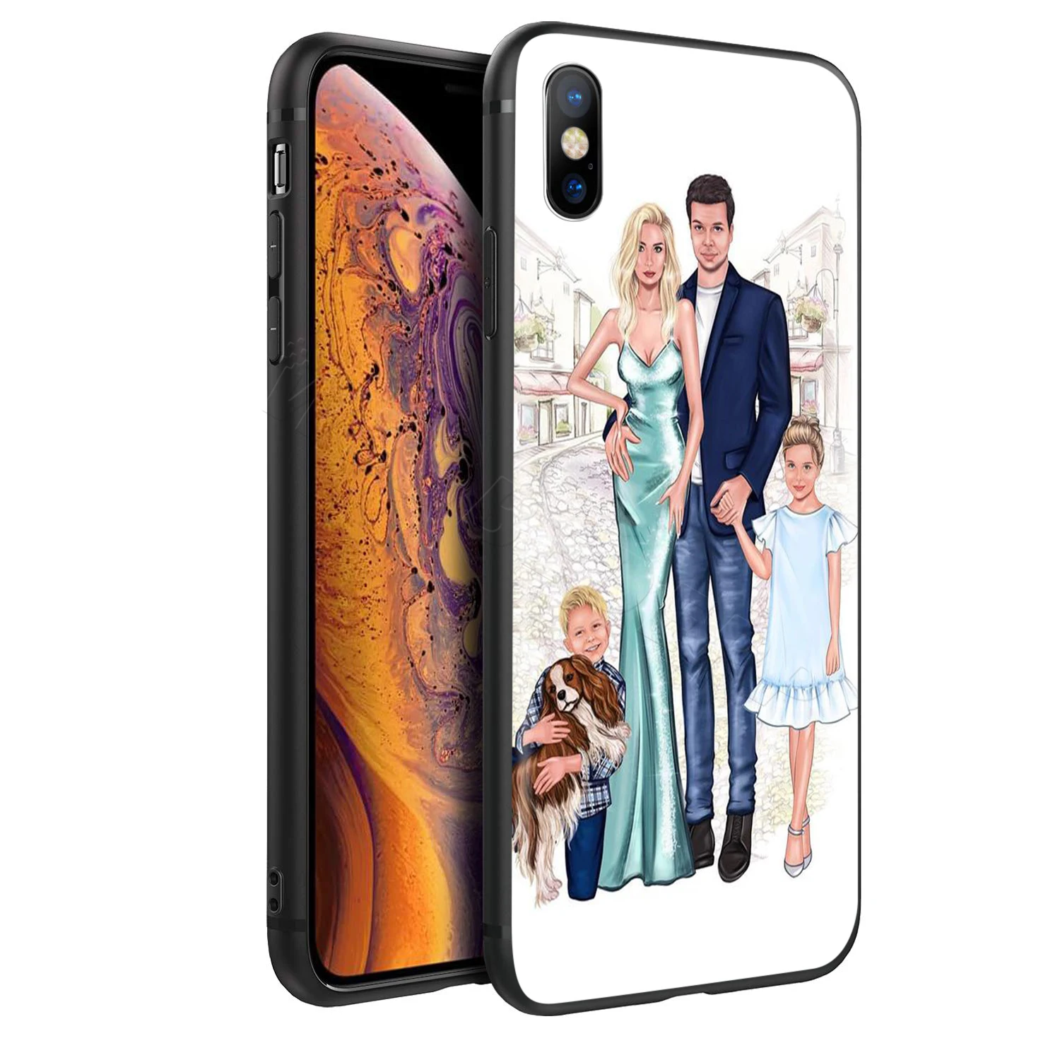Webbedepp мама папа ребенок Семья чехол для Apple iPhone 11 Pro XS Max XR X 8 7 6 6S Plus 5 5S SE
