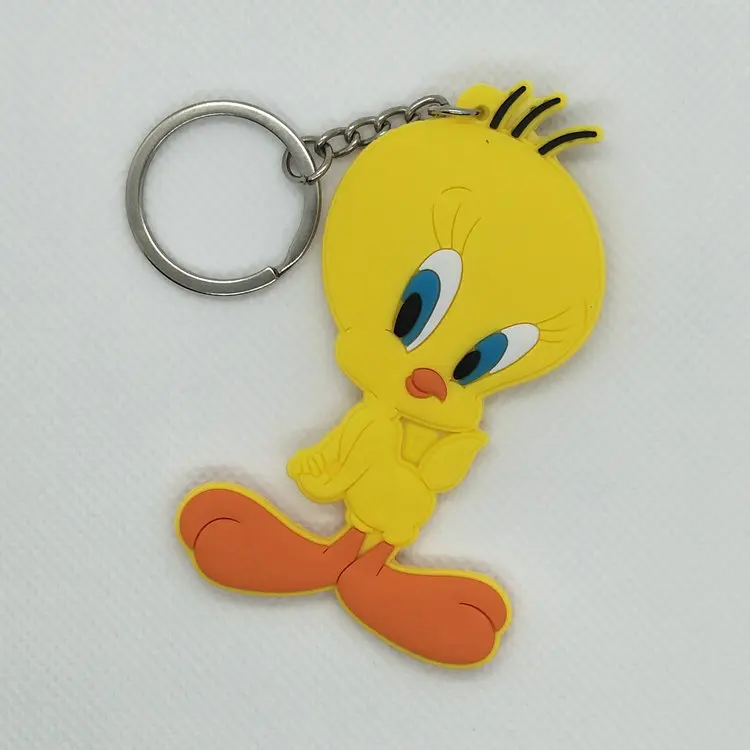 Аниме Том и Джерри брелок TweetyBird милый забавный мультфильм для мужчин и женщин ПВХ брелок кулон ювелирные изделия подарок мода персонализированный - Цвет: CD03