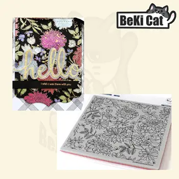 

flowers background Clear Stamps for DIY Scrapbooking/Card Making Fun Decoration Supplies