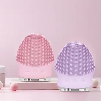 

Silicone Facial Cleanser Waterproof Face Scrub Face Cleansing Brush Electric Washing Brush Deep Pore Exfoliator Skin Care TSLM1