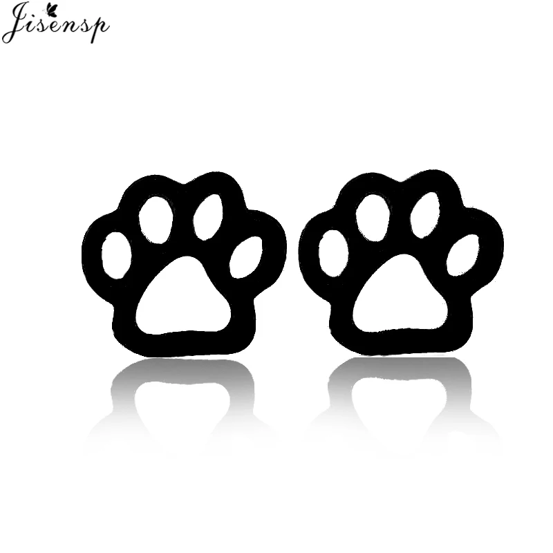 Tiny Dog Paw Stud Earrings for Women Puppy Cute Children Earrings Bijoux Femme Post Dog Jewelry Accessories Gift
