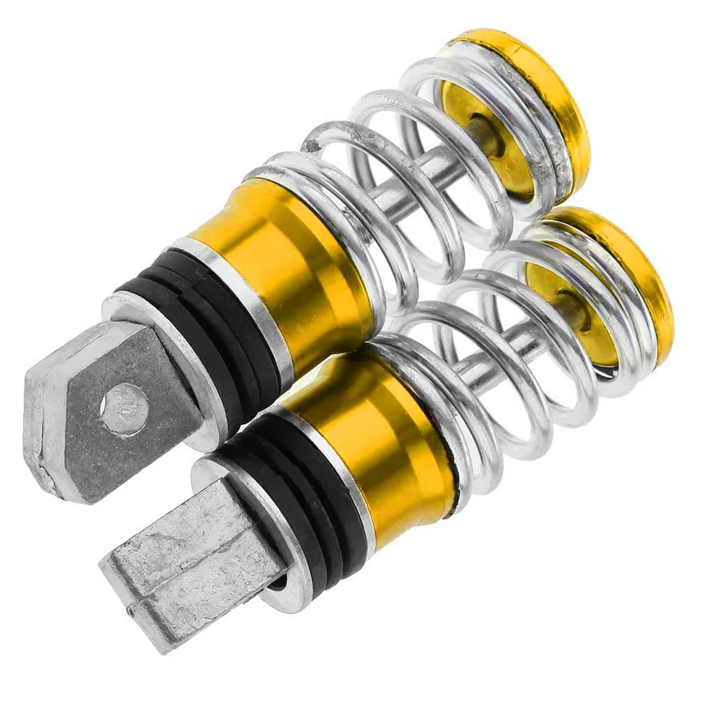 Pair Motorcycle Aluminum Rear Spring Footrest Pegs Pedal 105x30mm