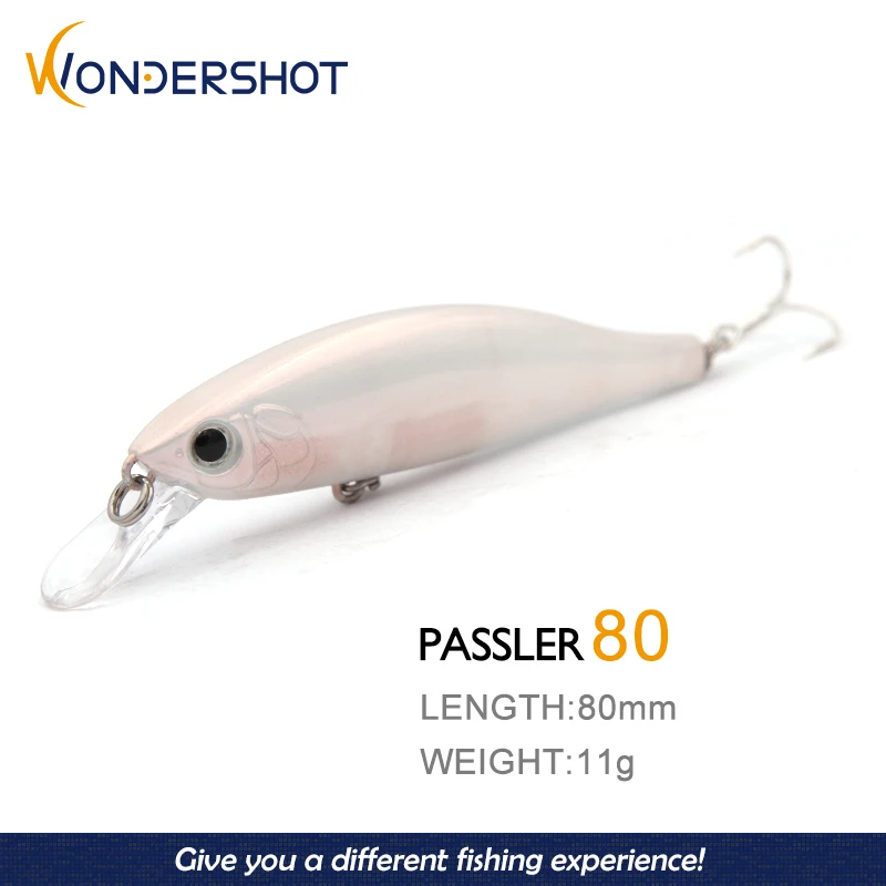 

Wondershot A17 80mm 11g Hot Model Fishing Lure Minnow Crank Wobbler Jerkbaits Artificial Bait Topwater Mustad Hooks For Fishing