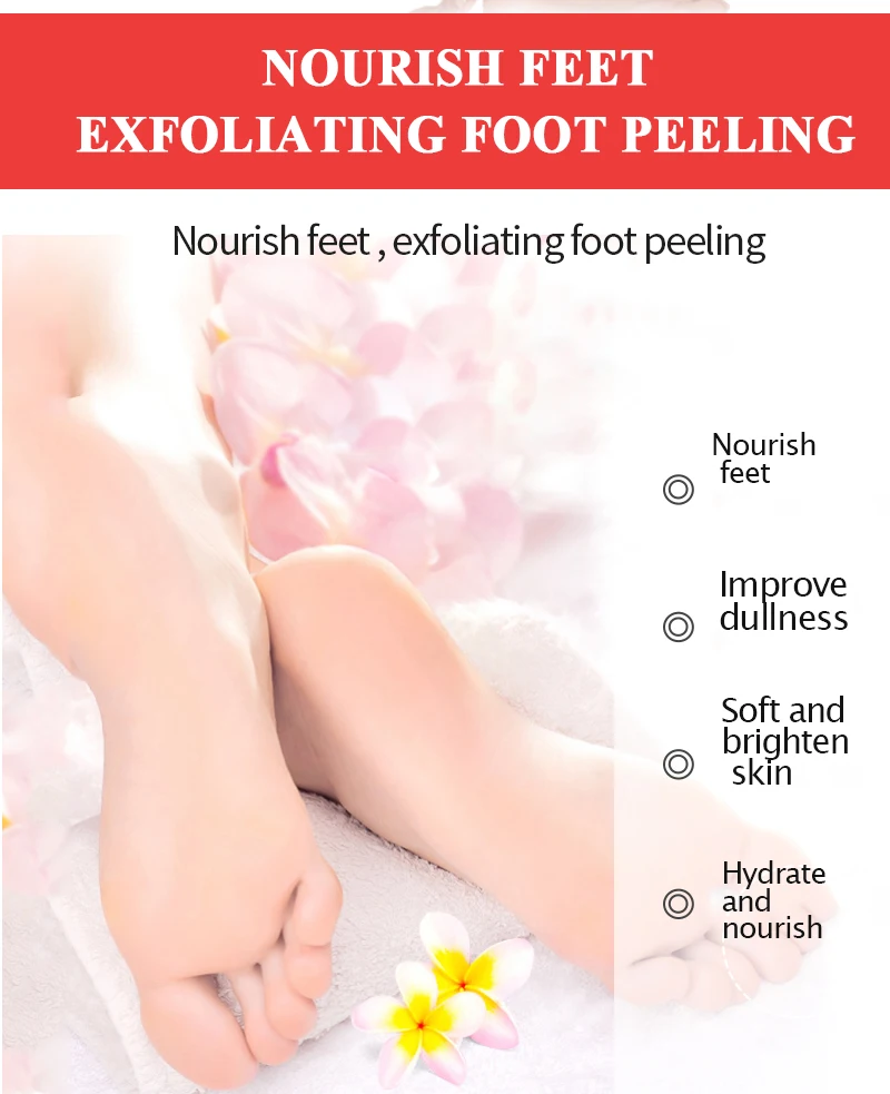 6Packs Foot Mask Peel Exfoliation Dead Skin Remover Foot Mask Rose Lavender Nourishing SPA Whitening Feet Mask Pedicure Socks