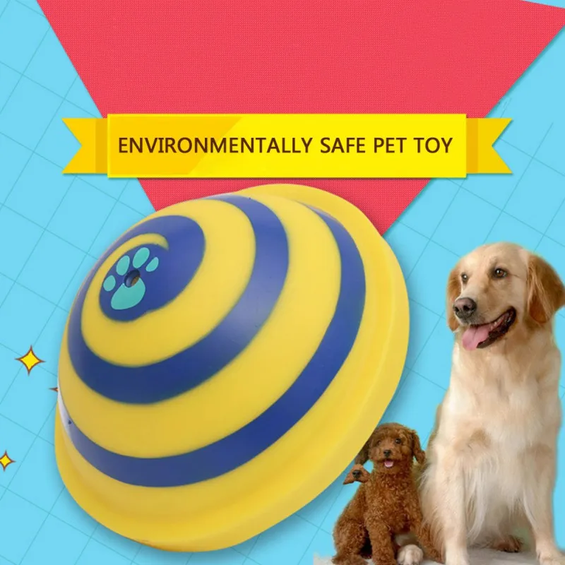 

Pet Dog chase Scramble Toy queaky Decompression Semi-circular Chew Toy Durable Teeth Cleaning Toy For Dogs Cats Accessories