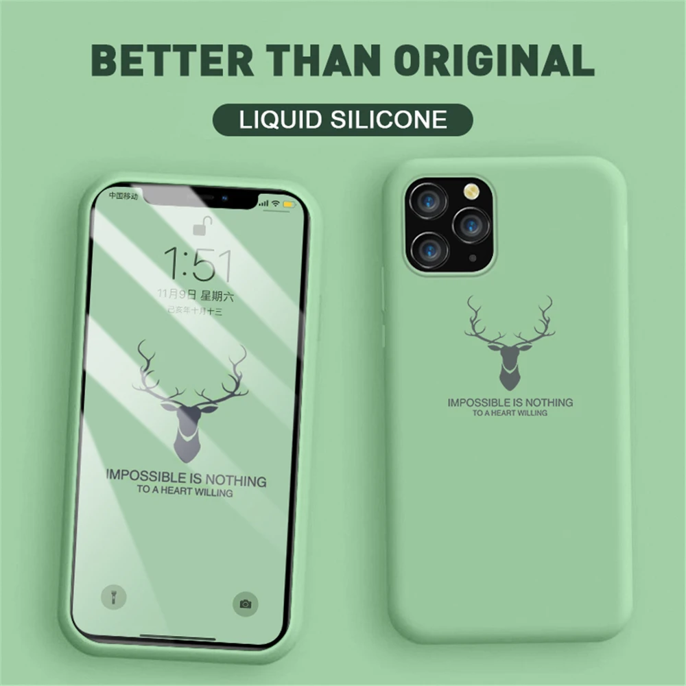 Чехол BUYFUN из жидкого силикона для iPhone 11 Pro Max защитный чехол XS X 8 7 6 Plus мягкие чехлы