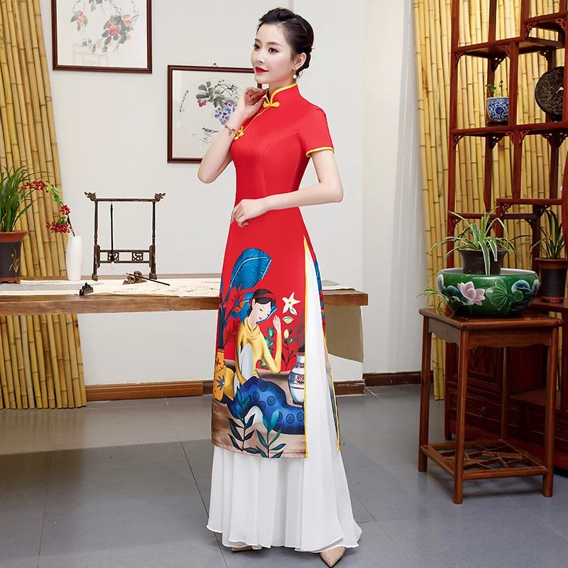 Red-AO-Dai-Evening-Cheongsam-Bride-Party-Dress-Womens-Floor-Length-Noble-Elegant-Long-Qipao-Wedding (3)