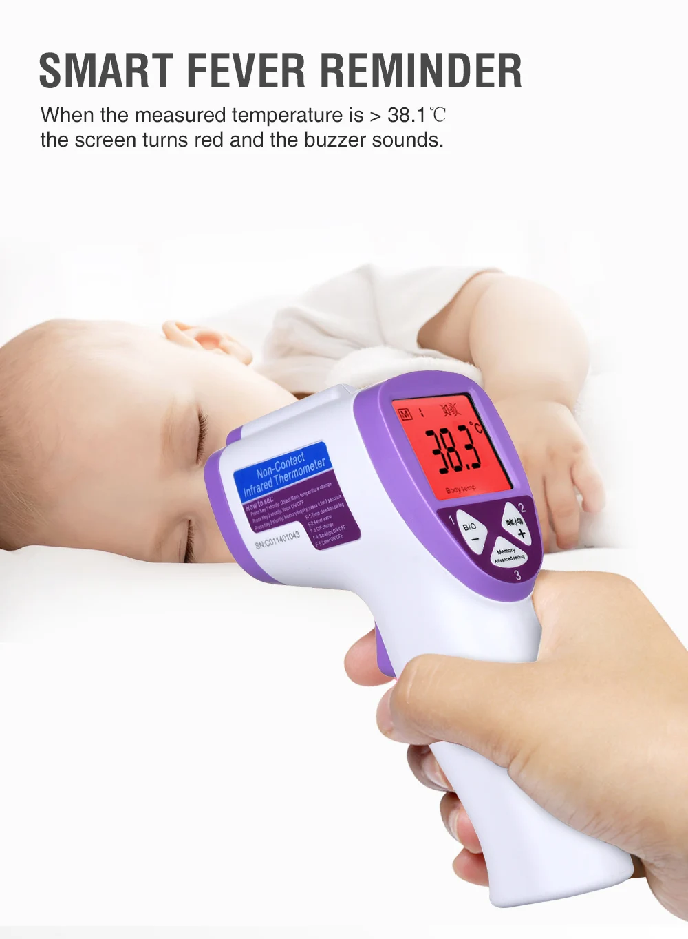 Мультифункциональный цифровой инфракрасный термометр для тела для детей/взрослых, пистолет, бесконтактный прибор для измерения температуры