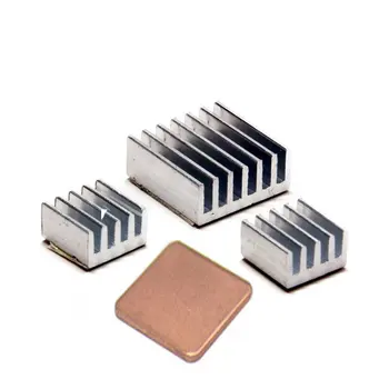 

Raspberry Pie Heat Sink Pure Aluminum 3 Pieces Raspberry Pi 2B 3 Generation B+ Special Belt 3m Vinyl Back