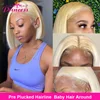 Hair 613 Blonde Bob Lace Front Human Hair Wigs 13x4 Lace Frontal 2