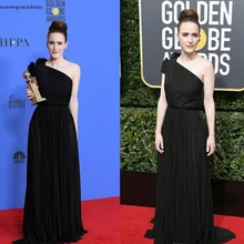 Черное вечернее платье из шифона, длинное для ковровой дорожки, строгие праздничные платья знаменитостей, вечерние платья на выпускной, изготовленные на заказ, большие размеры