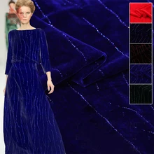 Итальянская Высококачественная Роскошная стильная разноцветная бронзовая вискозная шелковая бархатная ткань, одежда для осени, длинное вечернее платье tecido SP5893