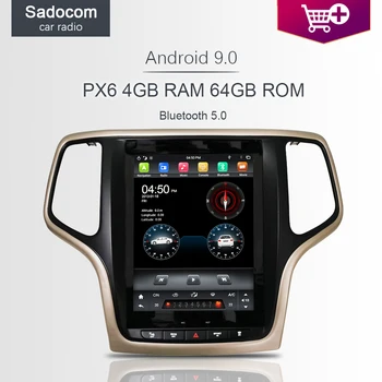 

PX6 DSP Tesla 9.7" Android 9.0 For Jeep Grand cherokee 2012-2018 Car DVD Player Car Radio Multimedia Navigation GPS autoradio