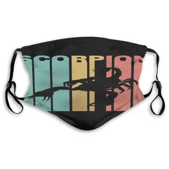 

Scorpion Silhouette Face Masks With Replaceable Filter Mouth Mask Muffle Mask Breathable And Comfortable Mouth Cover Mask For