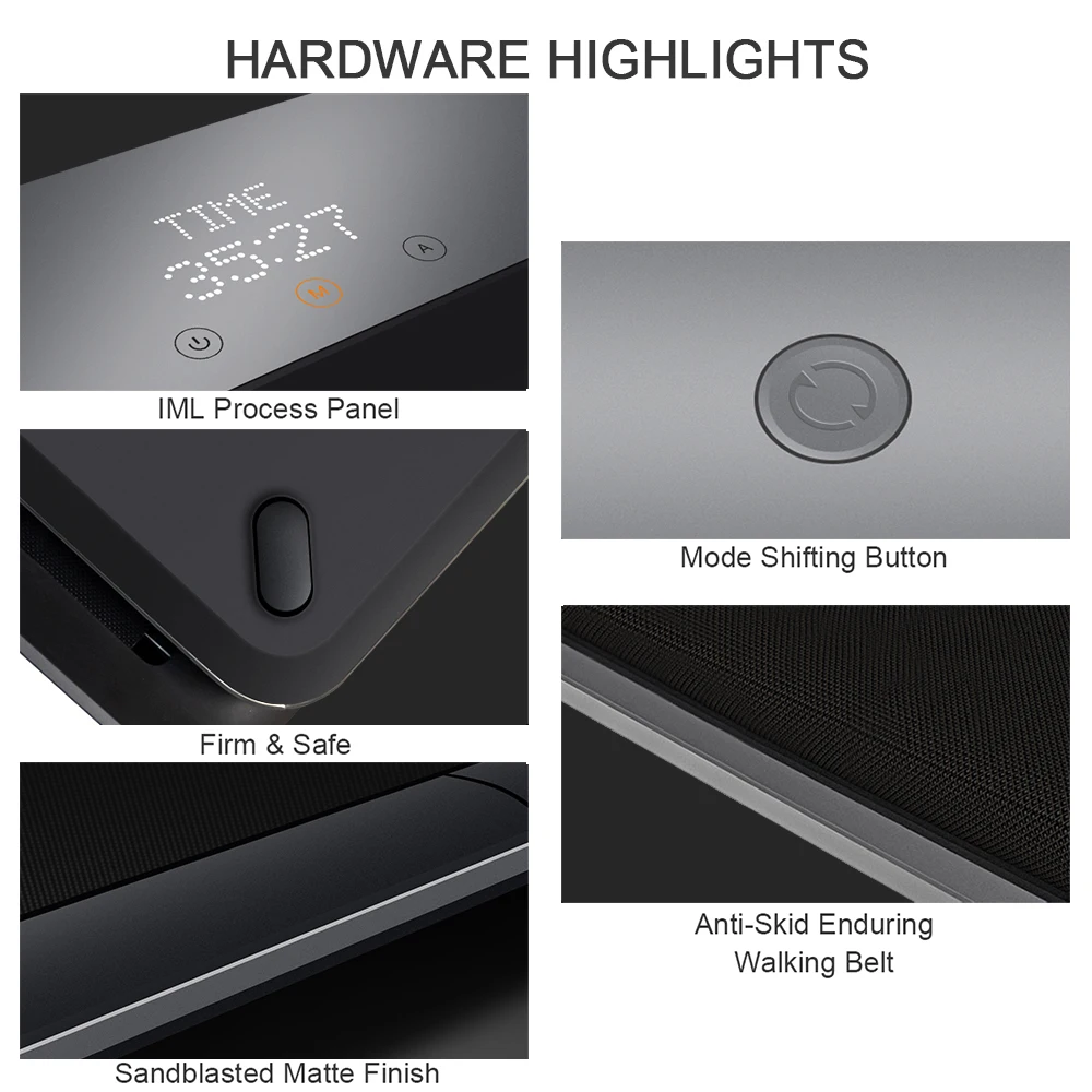 Ecosystem Folding Walking Pad Thin Smart Electric Walking Machine Treadmill 0.5 - 6km/h Recovery Train Fitness Equipment