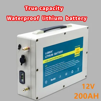 

True capacity 12V 200AH lithium battery pack true capacity 12V lithium li ion battery pack built-in BMS for ship motor, inverter