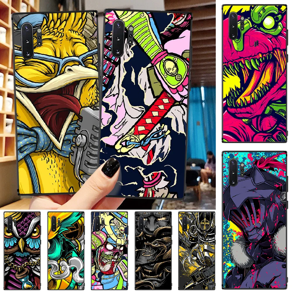 ByLoving Cartoon illustration Phone Case For Samsung Note4 5 7 8 9 10 Note10 Pro M10 20 30 | Мобильные телефоны и