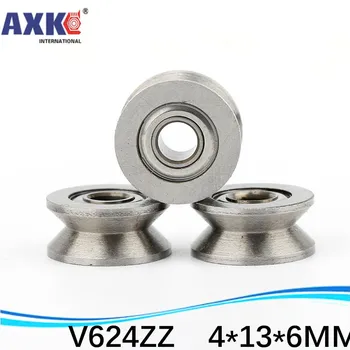 

88888 High Quality V624ZZ V Groove steel roller bearings 0.157 inch ugroove 4*13*6 mm V624 624VV 624ZZ