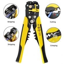 Crimper cortador de cabo automático descascador de fio multifuncional ferramentas de descascamento friso alicate terminal ferramentas