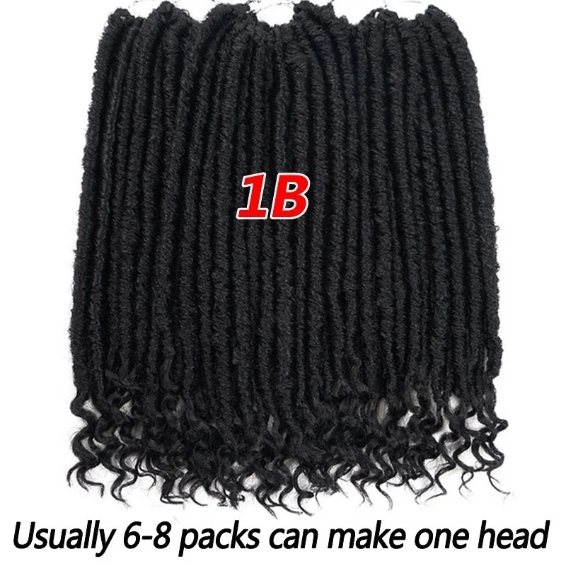 Мягкий Faux locs Curly вязание крючком косы остров богиня прическа Kanekalon Ombre
