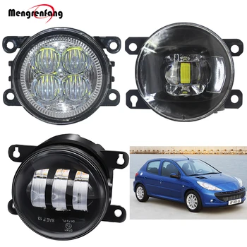 

LED Fog Light Assembly Car H11 Front Bumper Lens Fog Lamp Daytime Running Light DRL 12V For Peugeot 206 206+ 2009 2010 2011 2012