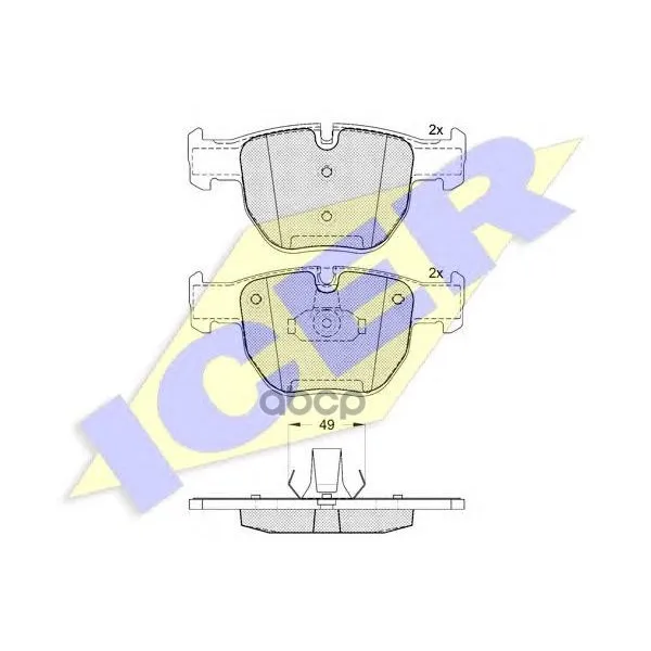 181574_колодки Дисковые Передние! Land Rover Range Rover 4.4i/3.0td 02 Icer 181574 Icer арт. 181574