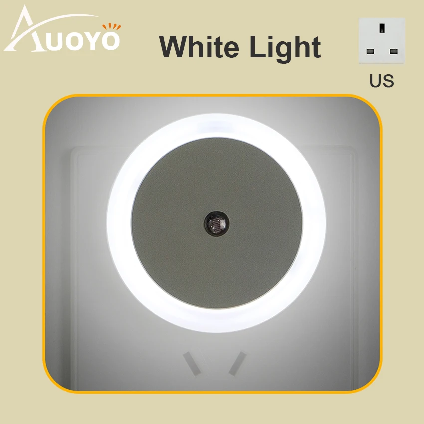 

Auoyo LED Night LightÂ Bed Light Mini Wall Lights Auto On/Off Night Lights Bedside Lamp Bedroom Nightligh