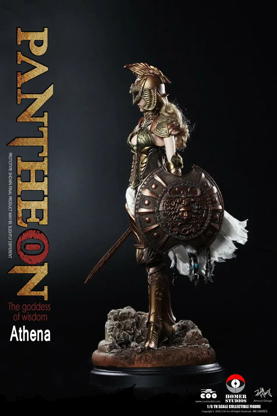 COOMODEL X HOMER HS001 PANTHEON-ATHENA GODDESS OF WISDOM 1/6 фигурка