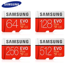 SAMSUNG EVO Plus Carte Micro SD 32G SDHC TF/Cartes SD 64 GO Carte Mémoire Classe 10 128 GO SDXC UHS-I 256 GO 512 GO 4K cartao de memoria