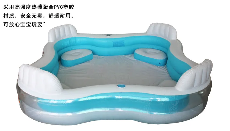 Banho de Remar com Encosto Intex Piscina Inflavel Adulto Crianças Casa Transparente Engrossado Bebê Família 5 High Quality Mamãe e Bebê