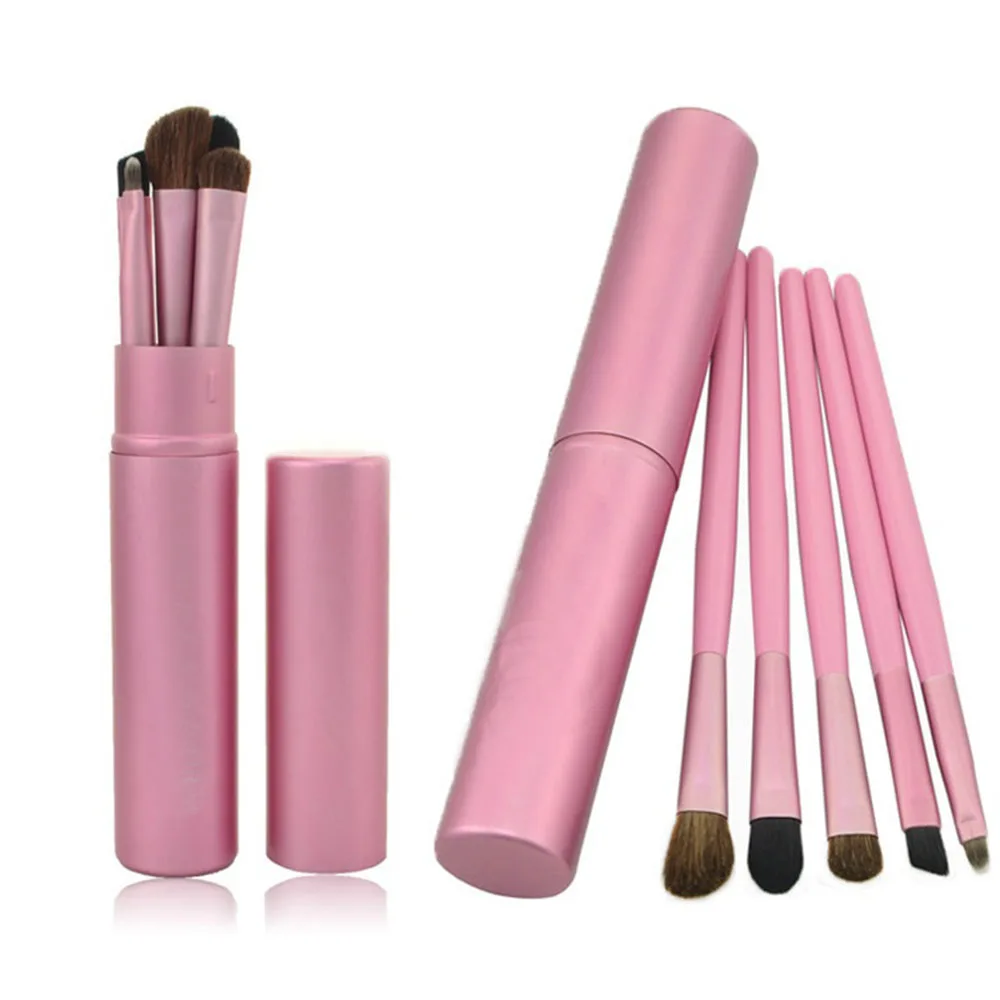 5 шт. портативный профессиональный розовый металлический ящик для макияжа глаз