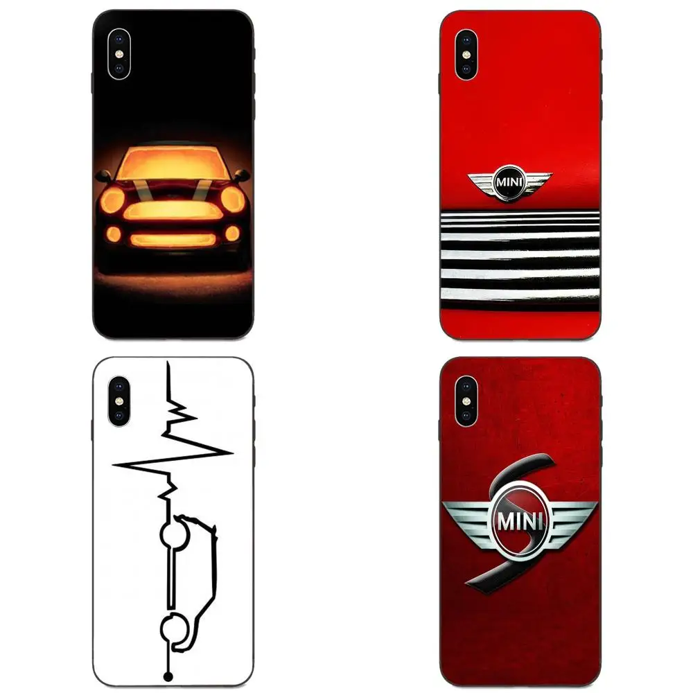 For Apple iPhone 11 X XS Max XR Pro 4 4S 5 5S SE 6 6S 7 8 Plus Soft TPU Fashion Phone Case Mini Cooper Jcw Logo | Мобильные телефоны