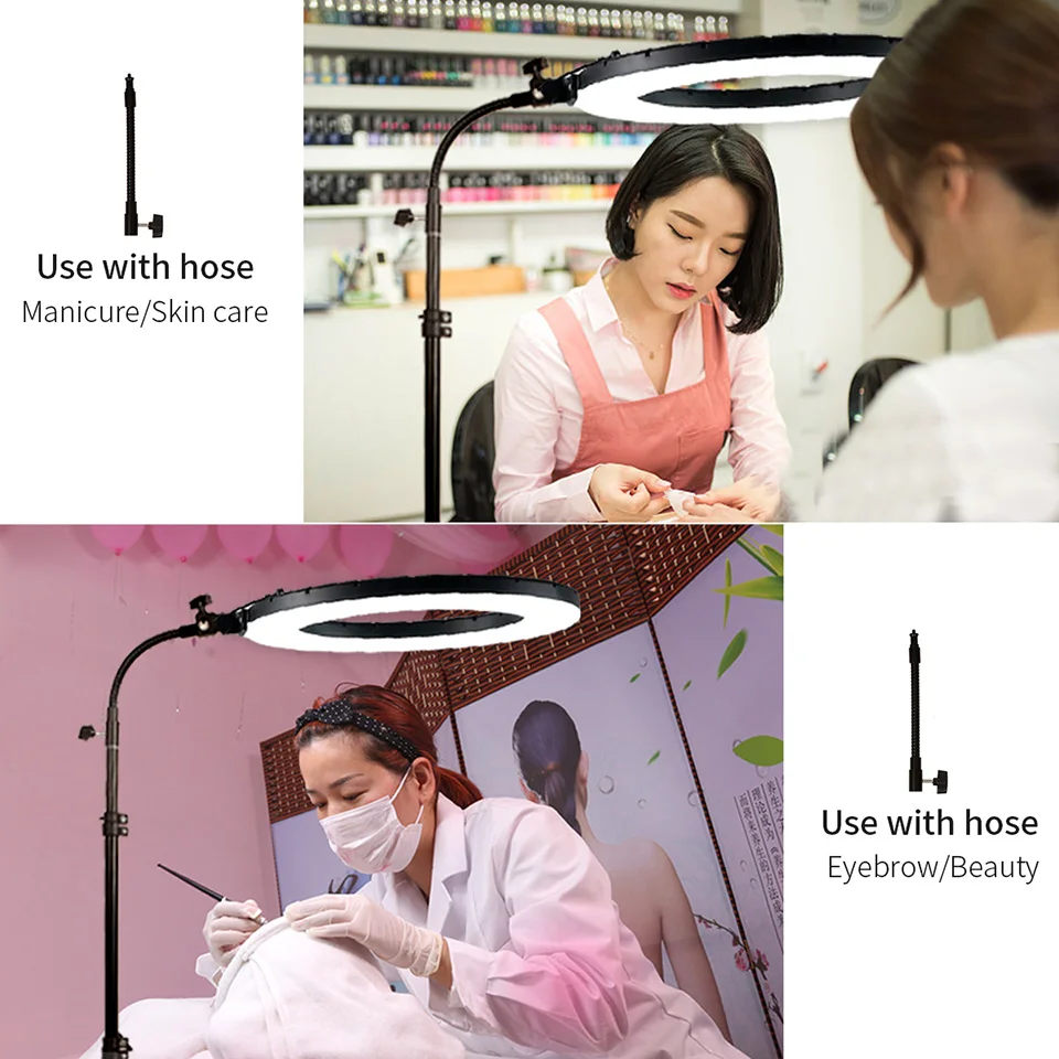 18 Inch Ring Light LED Video Light Dimmable 3000-6000K Photography Lamp With Tripod Beauty Light Studio Photo Lamp For Makeup