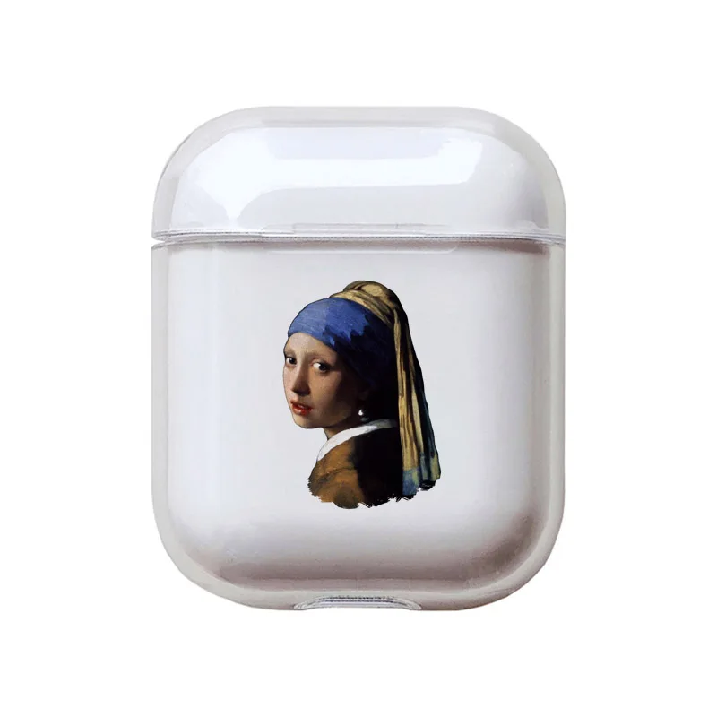 Style 11 Чехол для телефона с абстрактным рисунком для Apple Airpods 2/1, чехол с милыми мультяшными персонажами, Жесткий Чехол для наушников Airpod, чехол для air pods - Цвет: Style 11