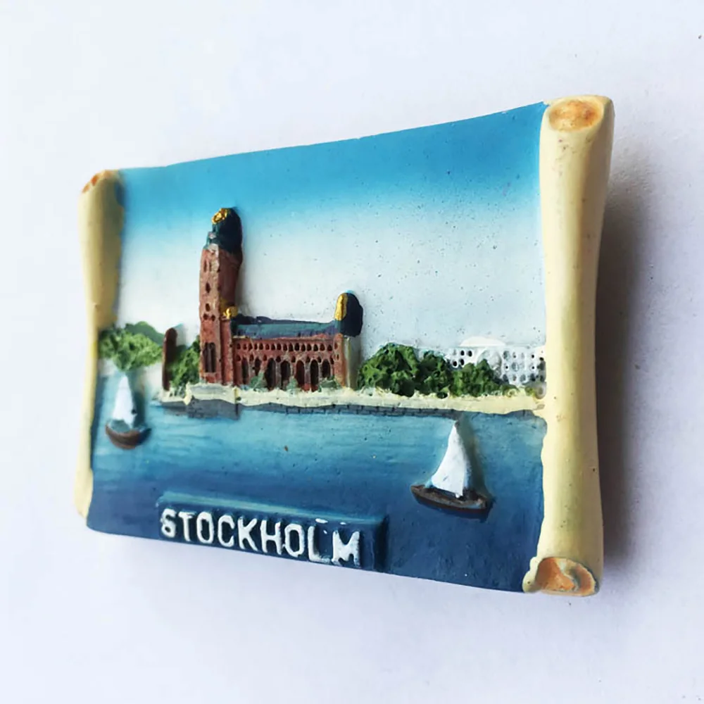 Lychee Sweden Scenic магнит для холодильника Stockholm City Hall холодильник магнитная наклейка сувениры для путешествий украшения дома