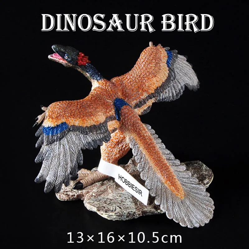 Jurassic моделирование животных Динозавр модель динозавра птичье перо динозавр игрушка домашние декоративные украшения подарок для детей - Цвет: Dinosaur bird