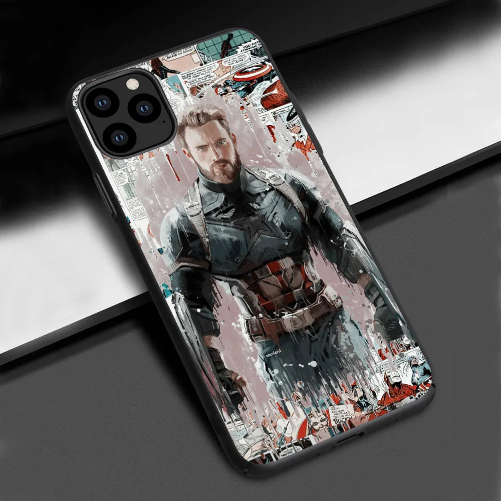 03 Marvel Movies Мстители Железный человек паук чехол для телефона для iphone 11 Pro Max 6 6s 7 7 Plus 8 8 plus XS Max XR 5 5S SE чехол s - Цвет: 03