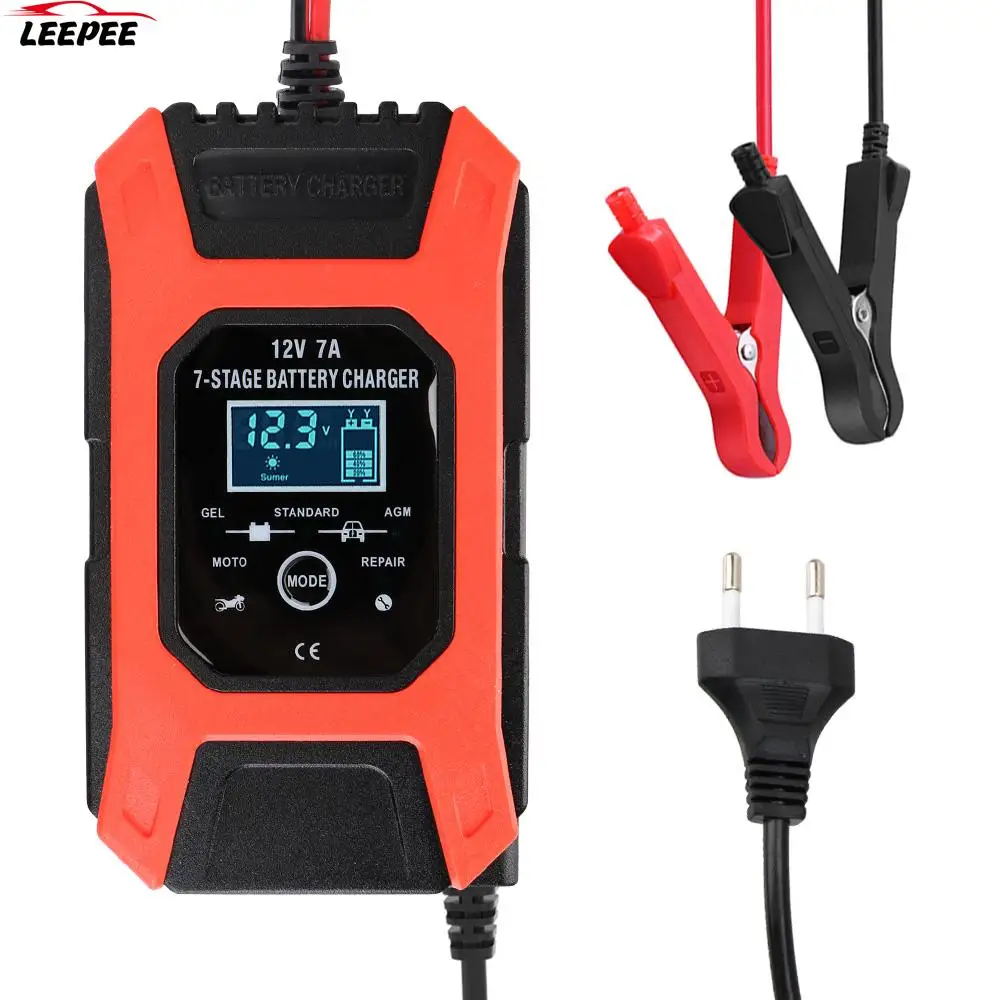 12V 7A Caricabatterie Intelligente Test Rapido Kit Di Riparazione Tester Eu Us Uk Plug Automobile Camion Off Road 4X4 Accessori Per Auto Moto