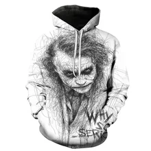 Nuevo suéter con capucha de payaso Harleen Quinzel Joker косплей 3d Impresión digital payaso Guasón carnaval disfraces