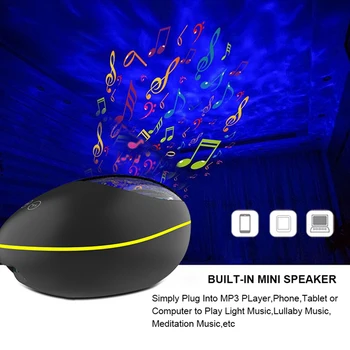 

3W Remote Control Projection Lamp LED Ocean Stone projection Light for Party