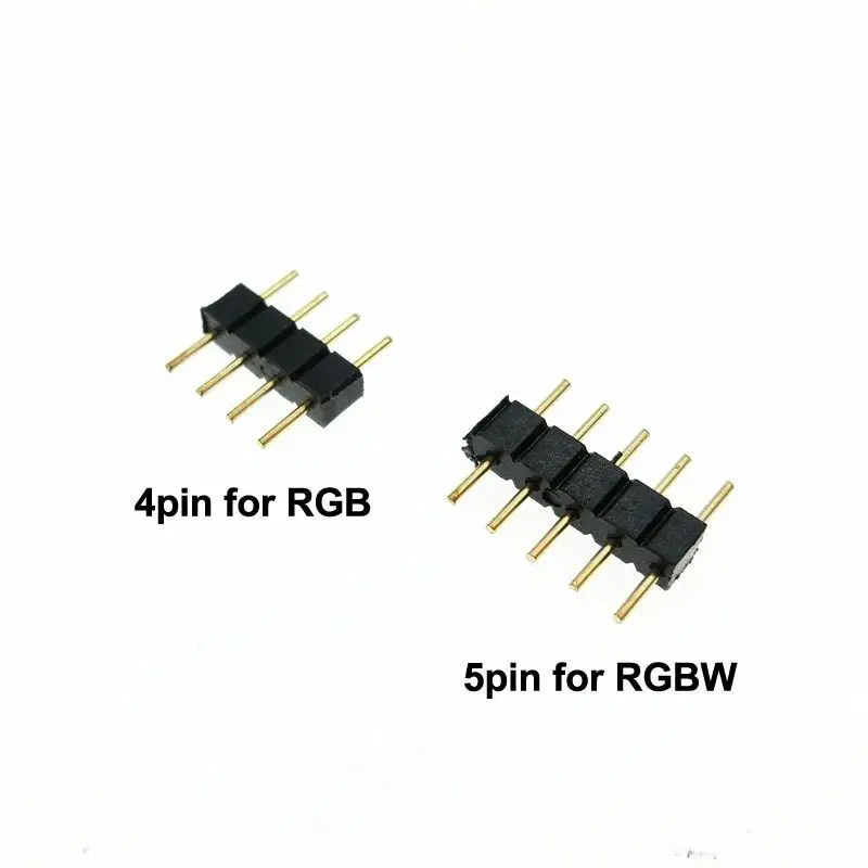Wire Connector Terminals Wire Connector Electrical Connectors LED Strip Connectors LED Connectors Electrical Connector Cable Connector PCB Connector 4pin RGB / 5pin RGBW Plug Male For RGB/RGBW Female 5050 LED Strip RGB Single Color