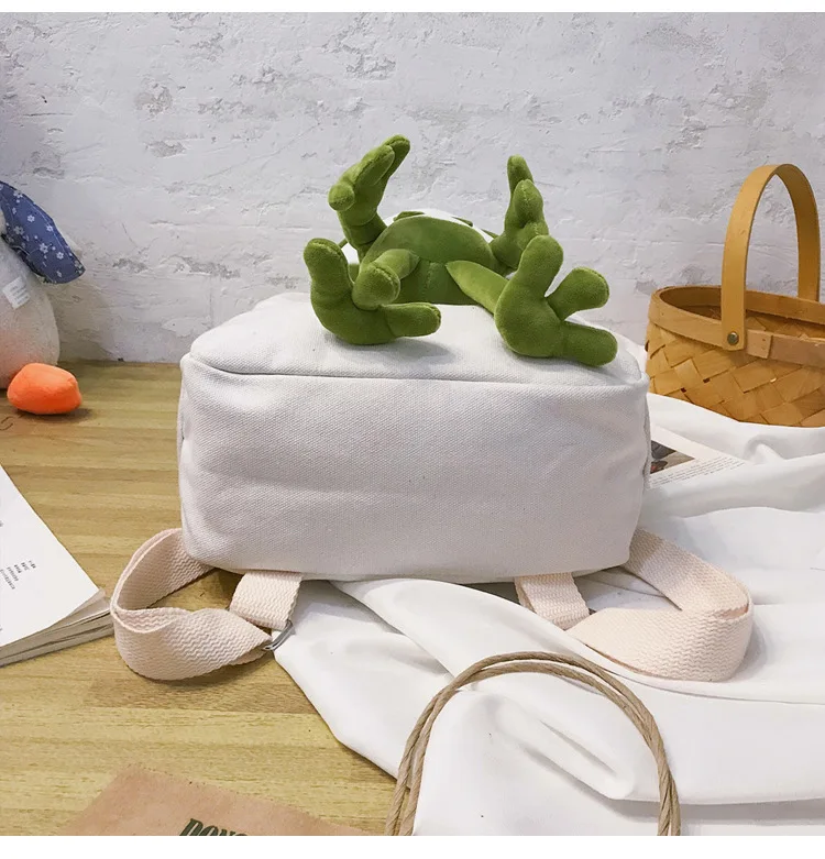 Корейская версия новой грустная лягушка Сумка через плечо для девочек милое студенческое сумка плюшевый рюкзак плюшевые грустная лягушка