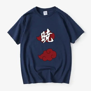 

High-Q Unisex Anime NARUTO Akatsuki Logo ADULT ANIME T-SHIRT NARUTO Uchiha Sasuke Haruno Sakura cosplay t shirt tee