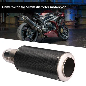 

Motorcycle Slip on Exhaust Muffler Rear Pipe Tailpipe for KTM Kawasaki Yamaha Honda Suzuki Stainless Steel 51mm Universal