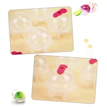 4 шт прозрачный напиток ледяной шар плесень пудинг для желе для мыла Плесень инструмент силиконовые формы льда AUG889