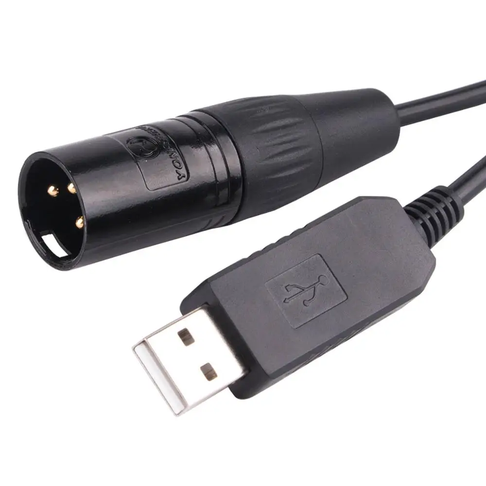 Ftdi-usb para Xlr Dmx 512 Cabo de Interface Led Computador pc Palco Iluminação Controlador Dimmer Cabo Dmx512 - Imagem 6